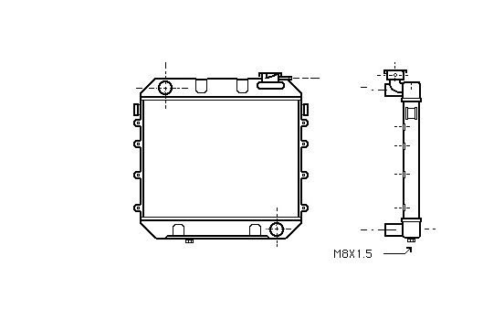 Kylare, motorkylning 37002003 International Radiators