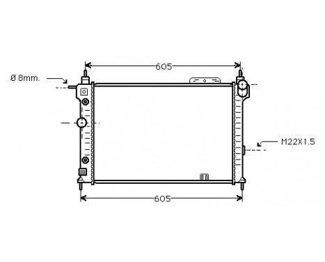 Kylare, motorkylning 37002029 International Radiators