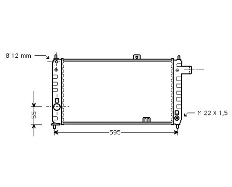 Kylare, motorkylning 37002050 International Radiators
