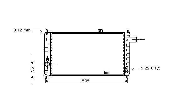 Kylare, motorkylning 37002050 International Radiators