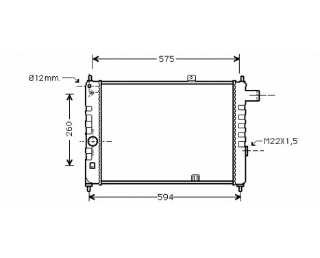 Kylare, motorkylning 37002055 International Radiators