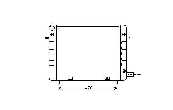 Kylare, motorkylning 37002110 International Radiators
