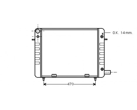 Kylare, motorkylning 37002111 International Radiators