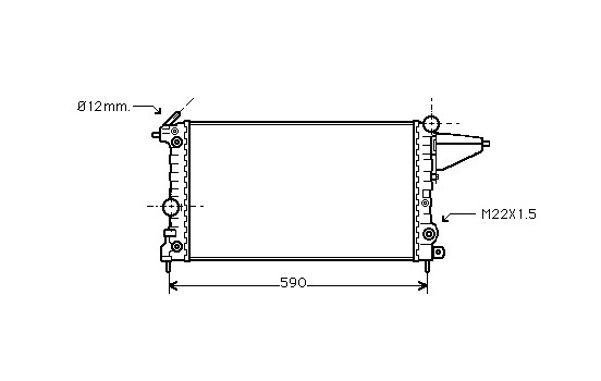 Kylare, motorkylning 37002117 International Radiators