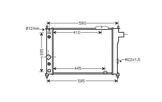 Kylare, motorkylning 37002128 International Radiators