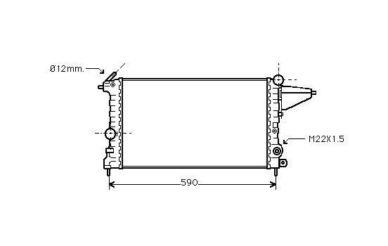 Kylare, motorkylning 37002161 International Radiators
