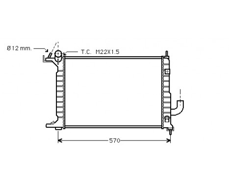 Kylare, motorkylning 37002218 International Radiators