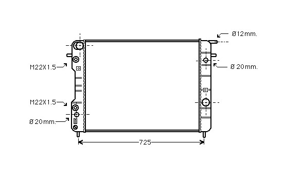 Kylare, motorkylning 37002247 International Radiators