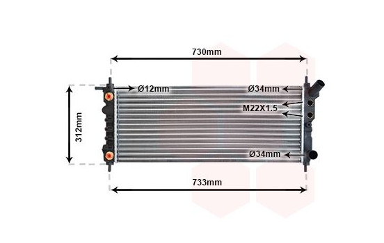 Kylare, motorkylning 37002264 International Radiators, bild 2