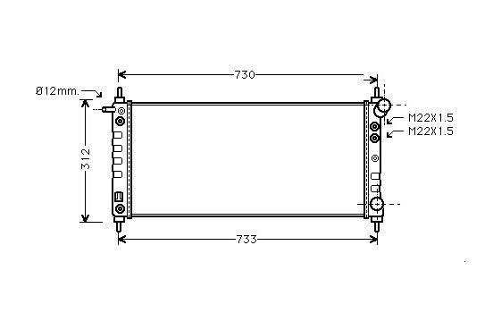 Kylare, motorkylning 37002264 International Radiators