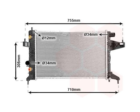 Kylare, motorkylning 37002304 International Radiators, bild 2