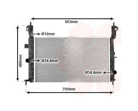 Kylare, motorkylning 37002348 International Radiators, bild 2