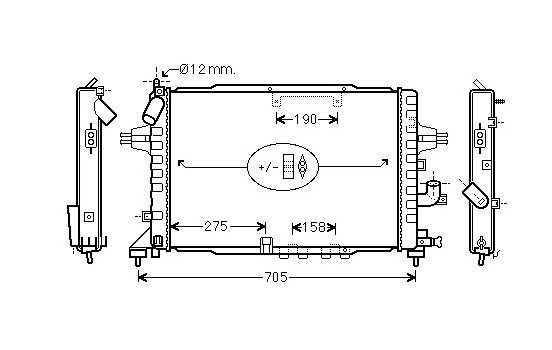 Kylare, motorkylning 37002365 International Radiators