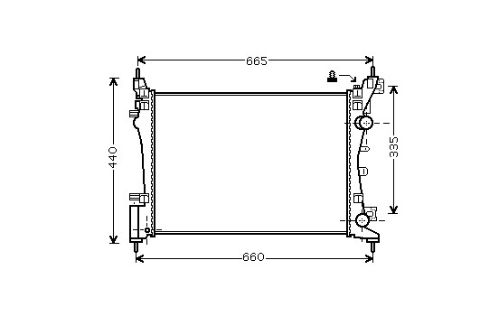 Kylare, motorkylning 37002408 International Radiators