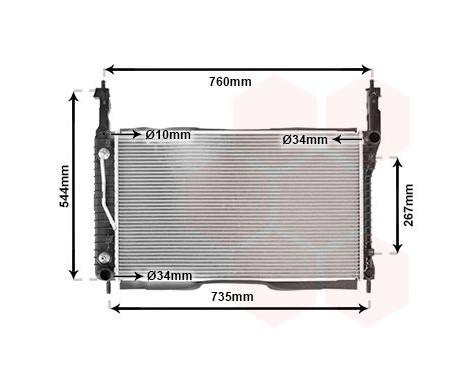 Kylare, motorkylning 37002432 International Radiators, bild 2