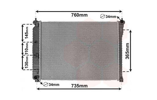 Kylare, motorkylning 37002435 International Radiators, bild 2