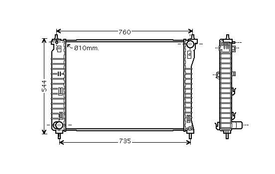 Kylare, motorkylning 37002435 International Radiators