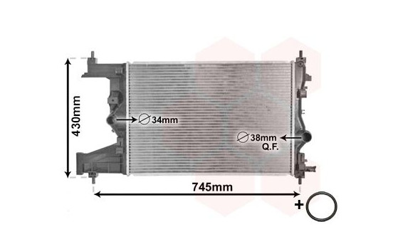 Kylare, motorkylning 37002487 International Radiators Plus, bild 2