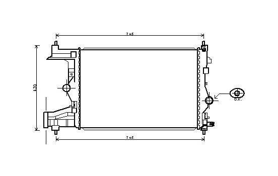 Kylare, motorkylning 37002487 International Radiators Plus