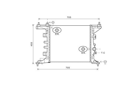 Kylare, motorkylning 37002568 International Radiators