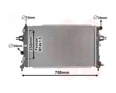Kylare, motorkylning 37002625 International Radiators