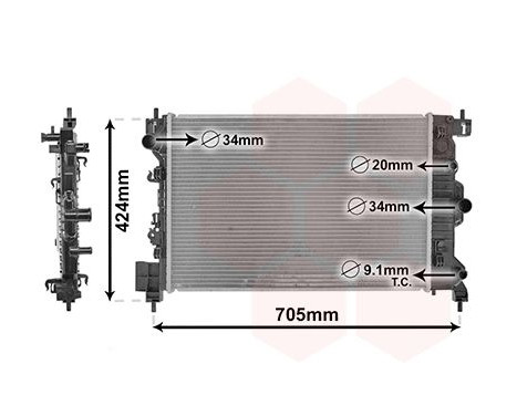 Kylare, motorkylning 37002666 International Radiators