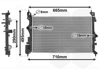 Kylare, motorkylning 37012701 International Radiators