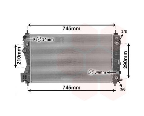 Kylare, motorkylning 37012714 International Radiators