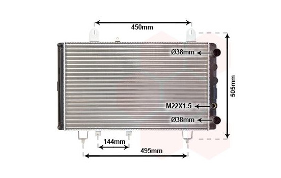 Kylare, motorkylning 40002081 International Radiators, bild 2