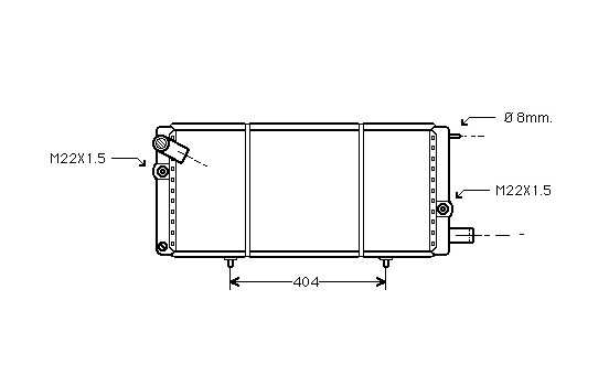 Kylare, motorkylning 40002085 International Radiators