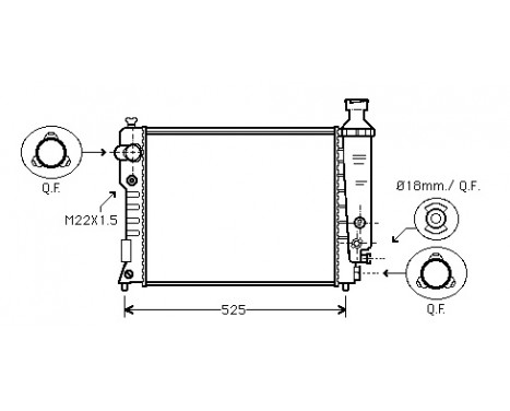 Kylare, motorkylning 40002124 International Radiators