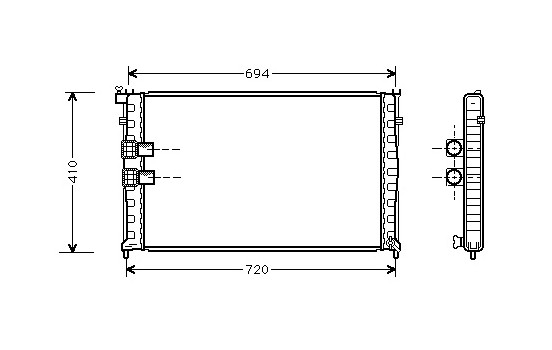 Kylare, motorkylning 40002176 International Radiators