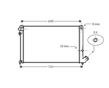 Kylare, motorkylning 40002181 International Radiators