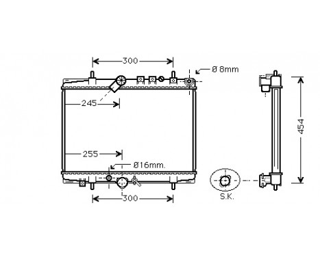 Kylare, motorkylning 40002217 International Radiators