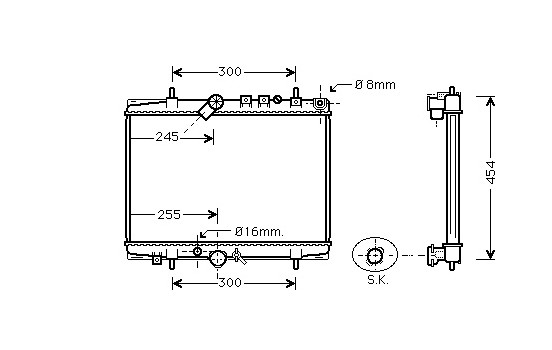 Kylare, motorkylning 40002217 International Radiators