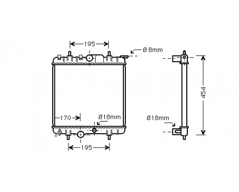 Kylare, motorkylning 40002224 International Radiators