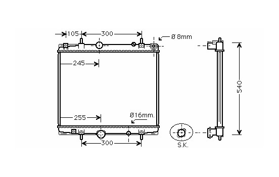 Kylare, motorkylning 40002274 International Radiators