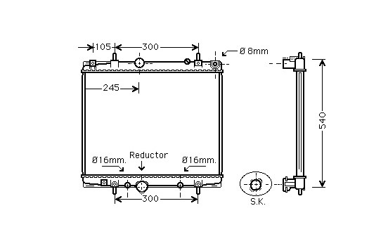 Kylare, motorkylning 40002275 International Radiators