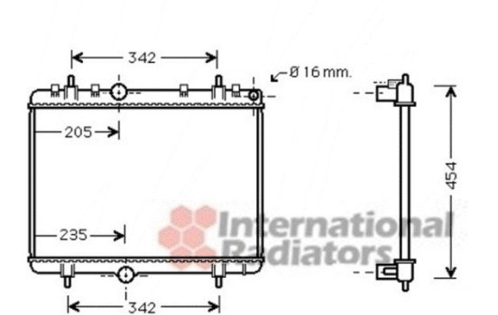 Kylare, motorkylning 40002330 International Radiators, bild 2