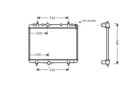 Kylare, motorkylning 40002330 International Radiators