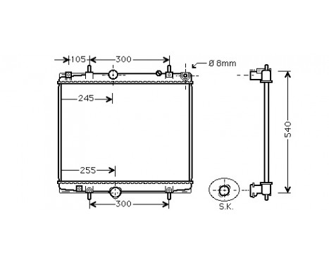 Kylare, motorkylning 40002331 International Radiators