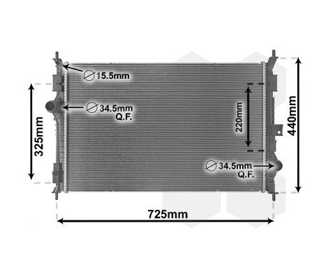 Kylare, motorkylning 40012386 International Radiators