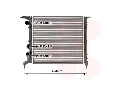 Kylare, motorkylning 43002042 International Radiators, bild 2