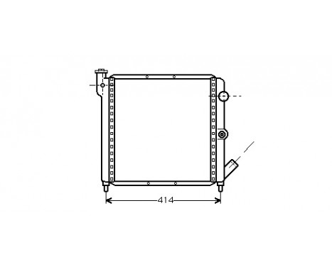Kylare, motorkylning 43002063 International Radiators