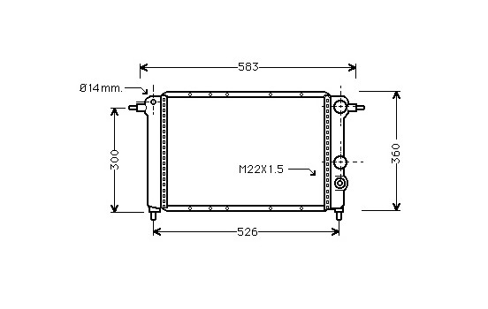 Kylare, motorkylning 43002065 International Radiators