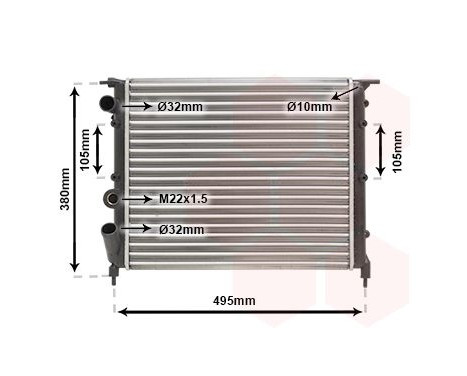 Kylare, motorkylning 43002118 International Radiators, bild 2