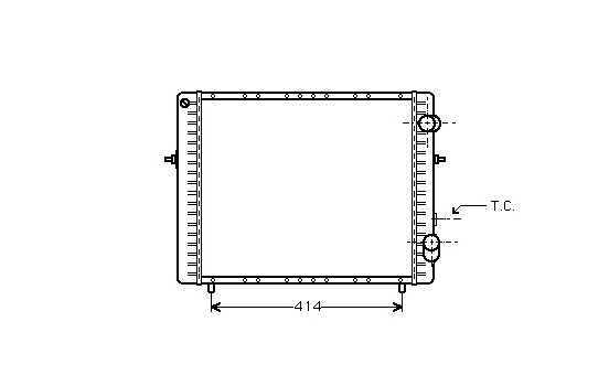 Kylare, motorkylning 43002128 International Radiators