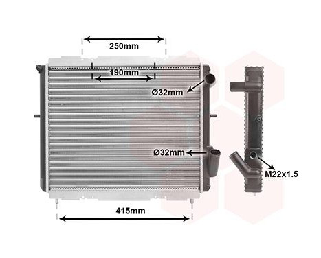 Kylare, motorkylning 43002128 International Radiators, bild 2
