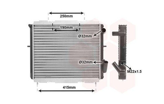 Kylare, motorkylning 43002128 International Radiators, bild 2