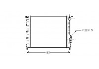 Kylare, motorkylning 43002133 International Radiators